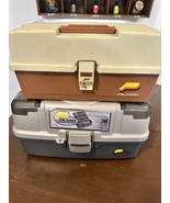 Vintage Plano Tackle Box 6303 3 Tier And 6134 3 Tray With Tackle - $47.46 CAD