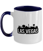 Las Vegas Bold Skyline, navy Two Tone Coffee Mug. Model 60087  - £19.17 GBP