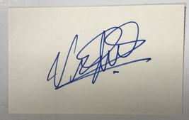 Vince Edwards (d. 1996) Signed Autographed Vintage 3x5 Index Card - $19.99