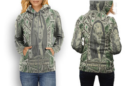 Dollar Hoodie Sporty Casual Graphic Zip up Hoodie for Women - £26.54 GBP+