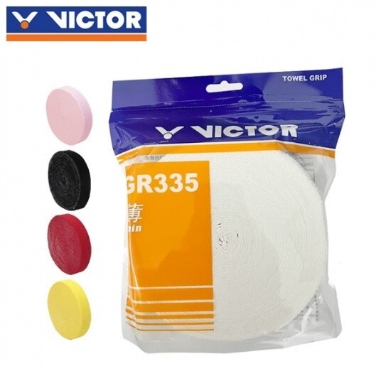 Victor Tower Roll Grip Tennis Badminton Racket Grip Tape Cotton 10M NWT ... - $46.71