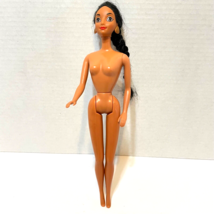 Vintage Mattel Barbie Body 1966 Disney Head Jasmine Aladdin Nude 11.5&quot; - $13.59