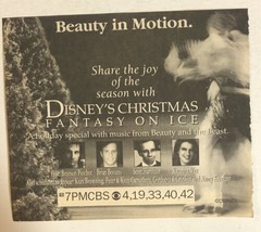 Disney’s Christmas Fantasy On Ice Vintage Print Ad Bronson Pinchot  TPA19 - £4.43 GBP