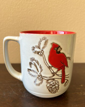 Spectrum Red Cardinal Christmas Stoneware Coffee Mug New! - £15.94 GBP