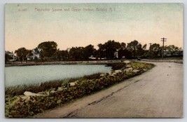 Bristol RI Pappoose Squaw and Upper Harbor 1908 to Putnam Common Postcar... - £7.94 GBP