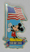 Disney 2003 WDW FlagDay 2003 Mickey Raising American Flag Pin#22309 - £14.22 GBP