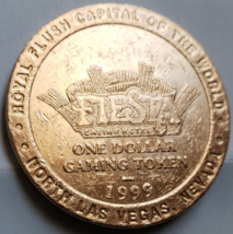 FIESTA Casino Hotel North Las Vegas, &quot;ROXY&#39;S&quot;NV One Dollar Gaming Token,... - £4.73 GBP