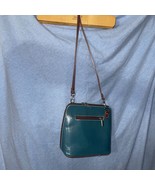 Made in Italy Camera bag crossbody. Genuine Italian Leather. Blue &amp; Brown - $48.03 CAD