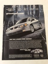 2000 Pontiac Grand Am Vintage Print Ad Advertisement pa25 - $152.60 MXN