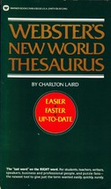 Webster&#39;s New World Thesaurus by Charleton Laird / 1986 Paperback Edition - £0.90 GBP