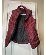 Womens Aeropostale Vest Burgundy Full Zip Puffer Jacket Size XS - $14.87 CAD
