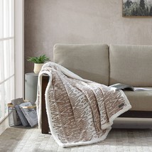San Juan Oyster Eddie Bauer Ultra-Plush Collection Throw Blanket, Soft And Cozy - £26.31 GBP