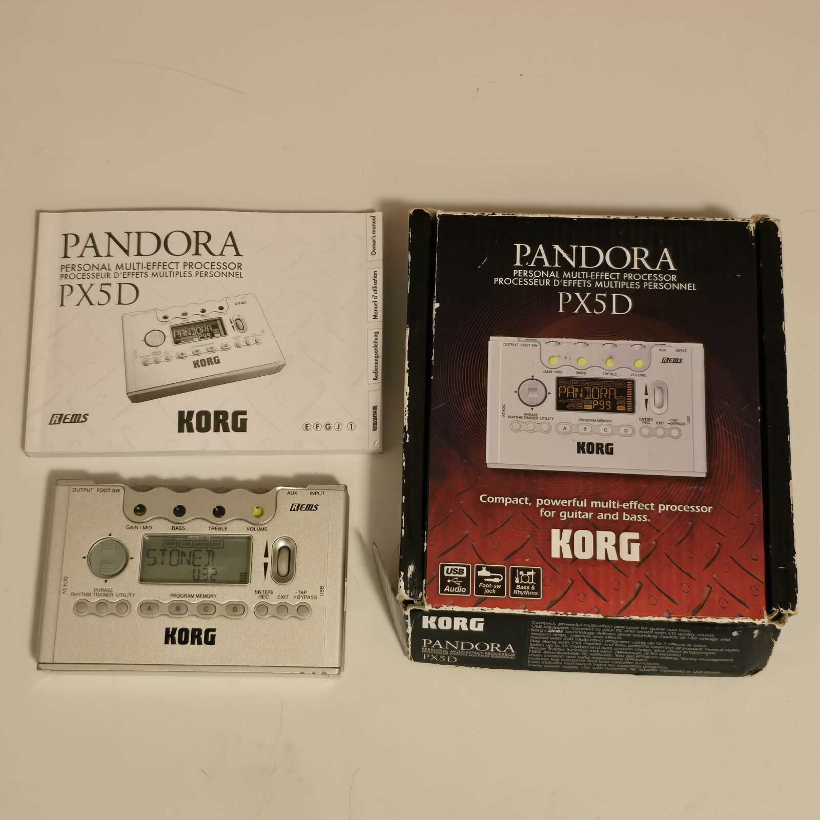 Korg Pandora PX5D Personal Multi Effects Processor Works Great NICE - $171.95