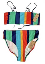 Sperry Women&#39;s Beachside Bohemia Bandeau Bikini Multicolor Size XL - £47.32 GBP