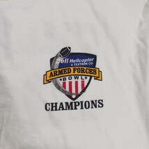 Vtg Gildan Ultra Cotton Armed Forces Bowl Champions Men XL White Graphic T-Shirt image 6