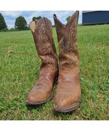 Men&#39;s Justin Cowboy Boots #2253 Buck Bay Apache Western Sz 9 EEE - £39.92 GBP