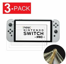 3 Pack Soft PET Cover Screen Protector Film Saver For Nintendo Switch OLED - £15.01 GBP