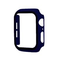 For Apple Watch 38mm Hard PC Bumper Case with Tempered Glass DARK BLUE - £4.67 GBP