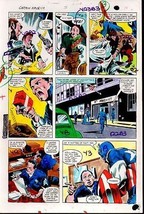 Colan Captain America Annual 5 Marvel Comics original color guide art pa... - $65.28
