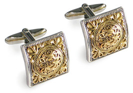 02007018 gerochristo 7018 gold silver byzantine cufflinks 1 thumb200