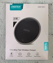 Wireless Charger Qi Certified Zinc Alloy PU Ultra Slim 7.5W - £15.73 GBP