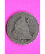 1891 P Seated Liberty Dime Exact Silver Coin Shown Low Grade Filler 70 - $20.56 CAD