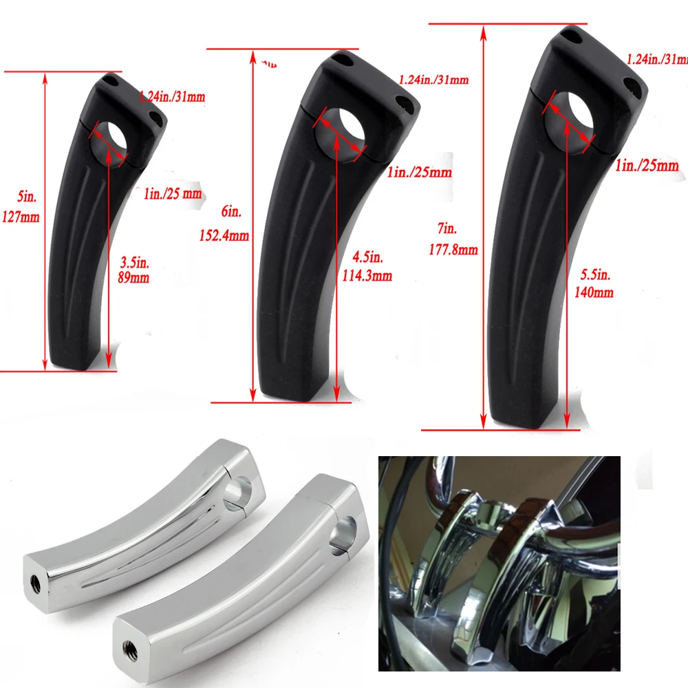 1&quot;25MM Motorcycle Heightening Fixed seat Clamps Risers Handlebar Bar Risers Moun - £205.16 GBP