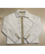 Universal Thread Utility Sherpa Faux Fur Jacket White Size Medium Button - £31.37 GBP