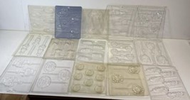 Vintage Lot Of 15 Chocolate CANDY MOLD TRAYS Soap Plaster - $14.84