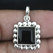 Véritable Onyx Noir Fait à la Main 925 Argent Sterling Collier Bijoux PS-1129 - £39.11 GBP