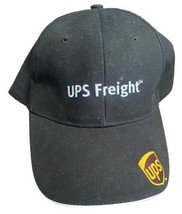 UPS Parcel Baseball Trucker Hat Cap Advertising Black Gold Freight - $15.28