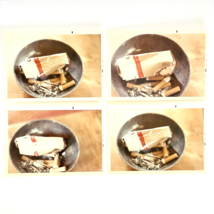 1971 Crumpled Cigarette Box in Ash Tray Still Life Color Photos Kodak Paper - £20.11 GBP
