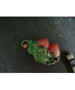 Vintage Strawberry Patch Metal Fur or Sweater Clip - $54.58 CAD