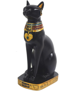 9.5&quot; Ancient Egypt Kitty Egyptian Bastet Cat Goddess Statue Collectible ... - £26.93 GBP