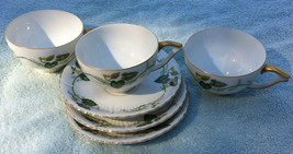 Victorian Granada Japan China - three (3) cups and saucers - $45.00