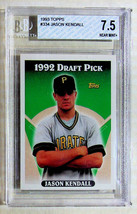 1993 Topps Baseball Card Jason Kendall #334 RC BGS 7.5 NM+ Cert #0001585809 - $4.99