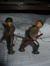  Vintage Metal Soldiers Lot of Two - £7.99 GBP