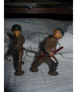  Vintage Metal Soldiers Lot of Two - £7.85 GBP