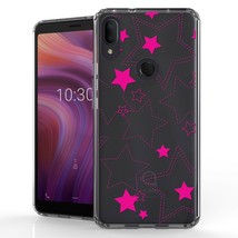 For Alcatel 3V (2019)6.7&quot; Hybrid Bumper Shockproof Case Pink Stars - £12.78 GBP