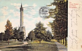 Milwaukee Wisconsin Water Tower And Park Postcard 1906 Pstmk - £5.44 GBP
