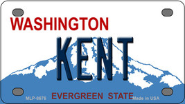 Kent Washington Novelty Mini Metal License Plate Tag - £11.84 GBP