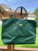 Vintage Christian Dior Perfumes Gift Large Tote Bag Green EUC - $87.85