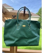 Vintage Christian Dior Perfumes Gift Large Tote Bag Green EUC - $87.85
