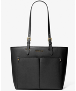New Michael Kors Jet Set Travel Medium Double Pocket Tote Black - $102.21