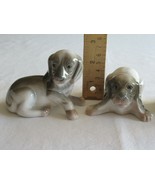 Vtg 4x Vintage Bone China Spaniel Beagle Hound Figure Taiwan Lot Puppy D... - $532.59 MXN