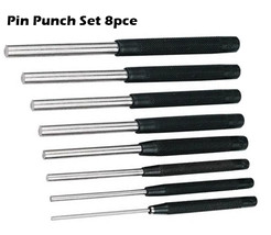 Parallel Pin Punch Set Removal Steel Rivet and Pins  Drift 2.4 -9 mm Pie... - $12.43