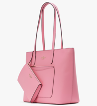 Kate Spade Staci Large Tote + Wristlet + Pouch Blossom Pink KF369 Purse ... - £120.70 GBP