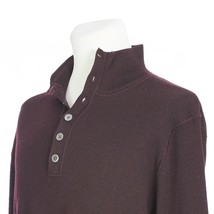 Banana Republic Extra Fine Italian Merino Wool Purple Sweater Mens Medium - £26.09 GBP