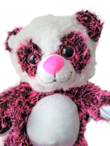 KelleyToy Plush Panda with Pink and Black Fur and Sparkly Eyes, 14 inches - £8.67 GBP