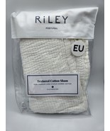 Riley Textured Cotton Sham 100% Cotton - White - 26&quot; x 26&quot; - £22.53 GBP